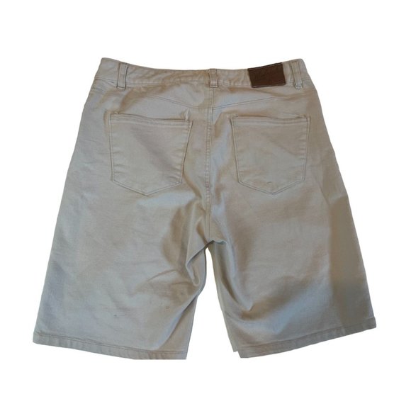 Woolrich Womens Denim Jeans Shorts Mid Rise Flat Front Stretch Gray Size 8 - Picture 2 of 9